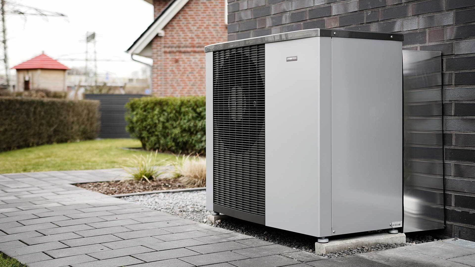 Foto van een warmtepompinstallatie